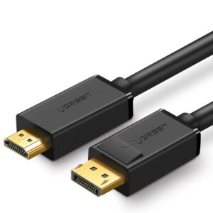 Ugreen unidirectional DisplayPort to HDMI kabelis 4K 30Hz 32 AWG 1.5m juodos spalvos (DP101 10239)