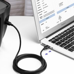 Ugreen USB Type B printer kabelis (male) - USB 2.0 (male) 480 Mbps 1.5 m juodos spalvos (US135 10350) - Image 3