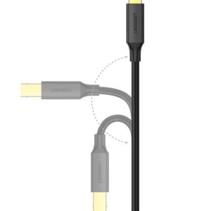 Ugreen USB Type B printer kabelis (male) - USB 2.0 (male) 480 Mbps 1.5 m juodos spalvos (US135 10350) - Image 9