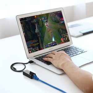 Ugreen external network card RJ45 - USB 2.0 100 Mbps Ethernet juodos spalvos (CR110 20254) - Image 3