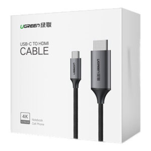 Ugreen kabelis HDMI kabelis - USB Type C 4K 60 Hz 1.5 m juodos spalvos-pilkos spalvos (MM142 50570) - Image 5