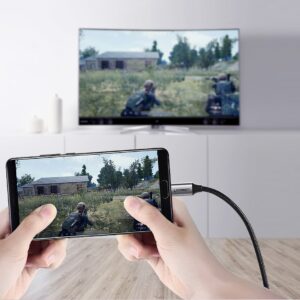 Ugreen kabelis HDMI kabelis - USB Type C 4K 60 Hz 1.5 m juodos spalvos-pilkos spalvos (MM142 50570) - Image 2