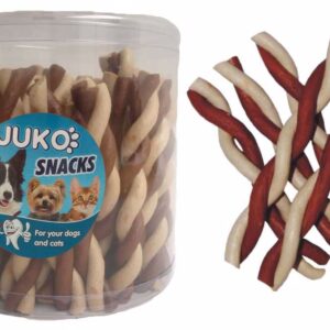 Skanėstas lazdelė sukta vanilė & vištiena JUKO užkandžiai (50 vnt.), 1 vnt.