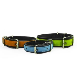 Antkaklis odinė su odiniu įdėklu NEON 40 x 2,0 cm, 1 vnt.