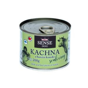 FALCO SENSE DOG antis ir su jautiena raumenys skardine 200 g, 6 vnt.