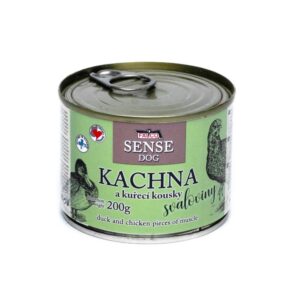 FALCO SENSE DOG antis ir vištiena raumenų konservas 200 g, 6 vnt.