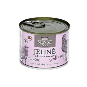 FALCO SENSE DOG ėriena ir vištiena raumenų skardine 200 g, 6 vnt.