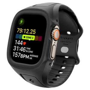Spigen LIQUID AIR 'PRO' APPLE WATCH Ultra 1 / 2 / 3 (49 MM) juodos spalvos
