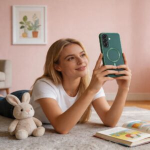 Tech-Protect MagFlex MagSafe Samsung Galaxy A37 5G dėklas JUNGLE GREEN - Image 6