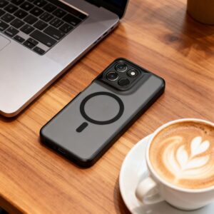Tech-Protect MagMat MagSafe dėklas Motorola MOTO G57 POWER / G67 POWER MATTE BLACK - Image 6