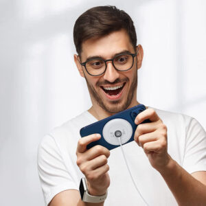 Ugreen CD245 40123 wireless Qi / MagSafe charger 15W with USB-C kabelis - baltos spalvos - Image 3