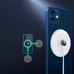 Ugreen CD245 40123 wireless Qi / MagSafe charger 15W with USB-C kabelis - baltos spalvos - Image 4