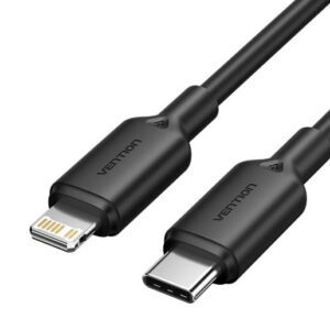 CABLE USB-C TO LIGHTNING/1M BLACK LAKBF VENTION