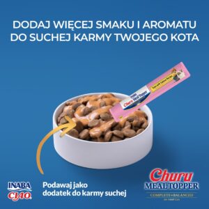 INABA Churu Meal Topper Tuna with salmon - skanėstas katėms - 4 x 14g - Image 2