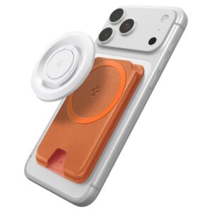 Spigen Valentinus MAgFit+ MagSafe Universal Magnetic Card Holder Metallic oranžinės spalvos - Image 7
