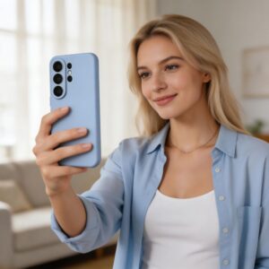 Tech-Protect silikoninis MagSafe Samsung Galaxy S26 Ultra dėklas žydros spalvos - Image 7