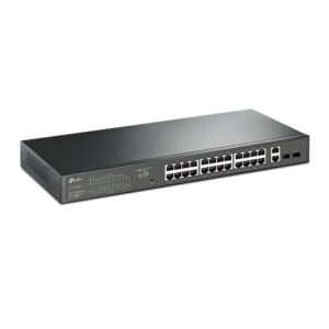 TP-Link TL-SG1428PE tinklo komutatorius Valdomas L2 Gigabit Ethernet (10/100/1000) Maitinimas per Eternetą (PoE) 1U Juoda - Image 2