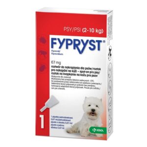 FYPRYST 67mg S (2-10kg) - lašai nuo blusų ir erkių šunims – 1x0,67ml
