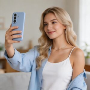 Tech-Protect Silicone MagSafe Samsung Galaxy S26 Sky mėlynos spalvos - Image 8