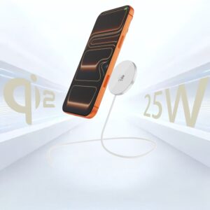 Tech-Protect A50 MAGNETINIS MagSafe BELAIDIS ĮKROVIKLIS 25W QI2.2 BALTAS - Image 8