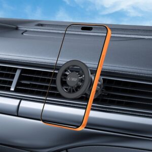 Tech-Protect N56 MAGNETINIS MagSafe 3M AUTOMOBILINIS LAIKIKLIS ANT PRIETAISŲ SKYDELIO IR ORO VENTILIACIJOS ANGOS JUODAS - Image 8