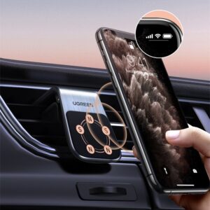 Ugreen magnetic car holder for the ventilation grille, silver (LP290) - Image 4