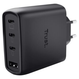 MOBILE CHARGER WALL MAXO 65W/4-PORT GAN BLACK 26067 TRUST