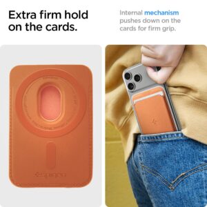 Spigen Valentinus MagSafe Universal Magnetic Card Holder Metallic oranžinės spalvos - Image 9