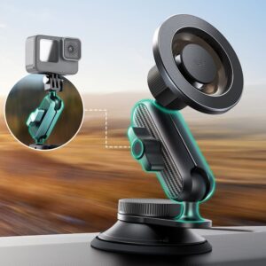 ESR OmniLock Magnetic MagSafe Dashboard car mount juodos spalvos - Image 7