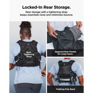 Spigen A721 Dynamic Shield Running Vest Active (L-XL) + Soft Flask juodos spalvos - Image 9