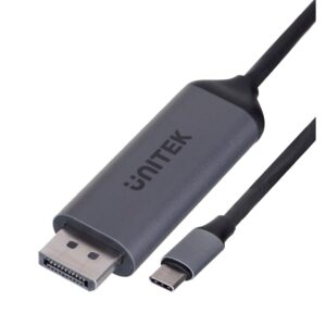 UNITEK ADAPTERIS USB-C, DISPLAYPORT 1.4, 8K@60HZ, 1,8M, V1423C - Image 2