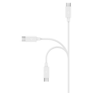 Spigen EB6010AC USB-A / USB-C 60W kabelis 100 cm - baltos spalvos - Image 10