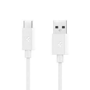 Spigen EB6010AC USB-A / USB-C 60W kabelis 100 cm - baltos spalvos - Image 12