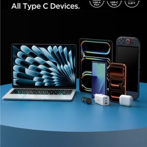 Spigen EB6010AC USB-A / USB-C 60W kabelis 100 cm - baltos spalvos - Image 17