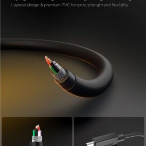 Spigen EB6010CC USB-C 60W Kabelis 100 cm - juodos spalvos - Image 13