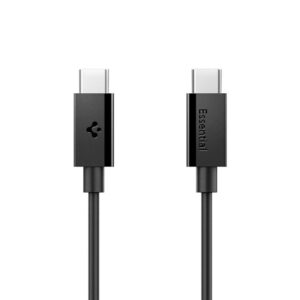 Spigen EB6020CC 60W Kabelis + USB-C / USB-C Kabelis 200 cm - juodos spalvos - Image 13