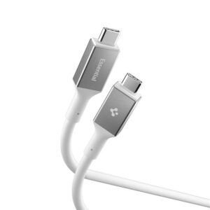 Spigen EB10020CC USB-C kabelis 100W 200cm - baltos spalvos - Image 8