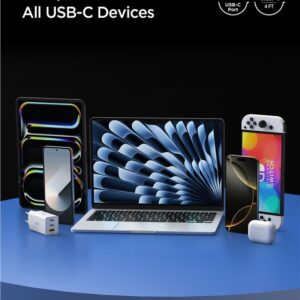 Spigen EB24012CC USB-C kabelis 240W 120cm - baltos spalvos - Image 16