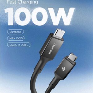 Spigen EB10020CC USB-C kabelis 100W 200cm - juodos spalvos - Image 9