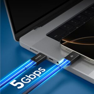 Spigen EB10020CC USB-C kabelis 100W 200cm - juodos spalvos - Image 12