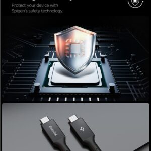 Spigen EB10020CC USB-C kabelis 100W 200cm - juodos spalvos - Image 14