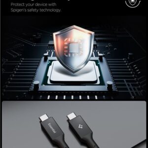 Spigen EB24012CC Essential Type-C kabelis 240W 120CM juodos spalvos - Image 15