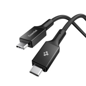 Spigen EB10015CC Essential Type-C kabelis 100W 150cm juodos spalvos - Image 9