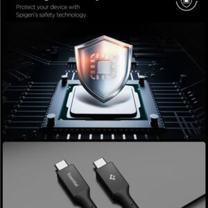 Spigen EB10015CC Essential Type-C kabelis 100W 150cm juodos spalvos - Image 15