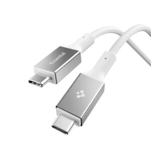 Spigen EB24015CC Essential Type-C kabelis 240W 150cm baltos spalvos - Image 10