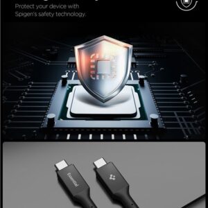 Spigen EB24015CC Essential Type-C kabelis 240W 150cm juodos spalvos - Image 17