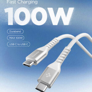 Spigen EB10010CCA ESSENTIAL TYPE-C KABELIS 100W 100CM BALTAS - Image 10