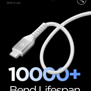 Spigen EB10010CCA ESSENTIAL TYPE-C KABELIS 100W 100CM BALTAS - Image 13
