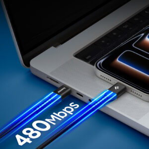 Spigen EB10010CCA ESSENTIAL TYPE-C KABELIS 100W 100CM juodos spalvos - Image 12