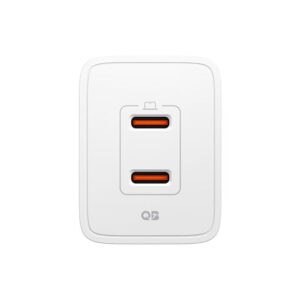 Spigen Essential EE472EU 2-port USC-C 47W wall charger - baltos spalvos - Image 16